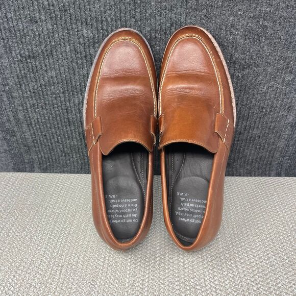 Helm The Wilson Loafers Brown Leather Slip On Dress Shoes Mens 11.5 main image 7